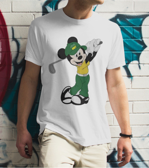 Mickey Mouse Golf Masters Tournament Iconic Swing T-Shirt