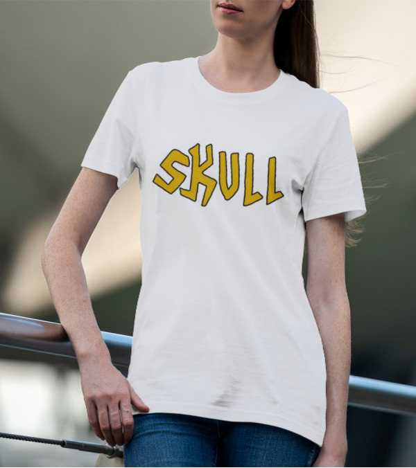 Saturday Night Live Butthead Skull Text T-Shirt