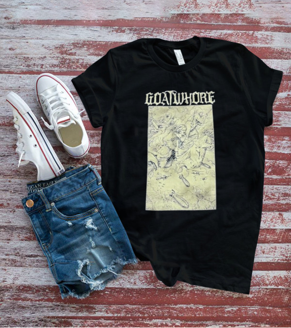 Goatwhore Band Illustration With Mythical Figures And Creatures T-Shirt