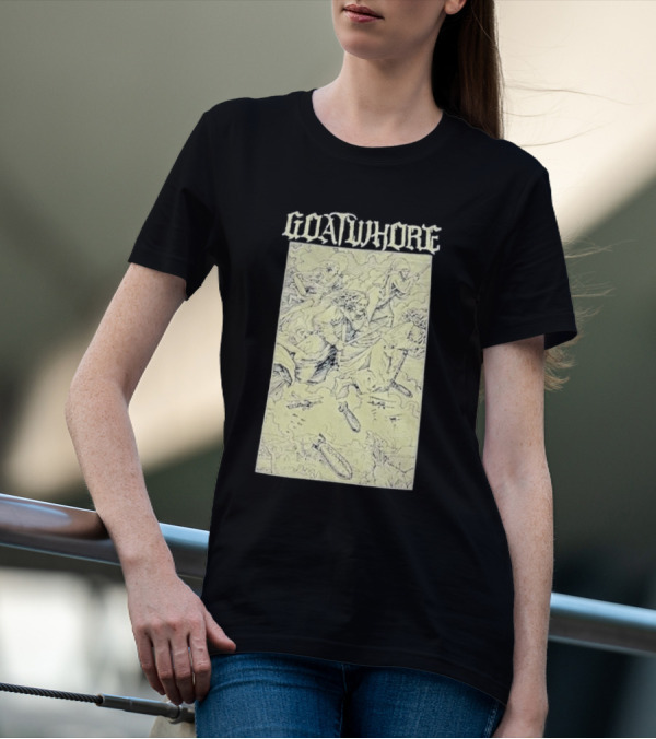 Goatwhore Band Illustration With Mythical Figures And Creatures T-Shirt