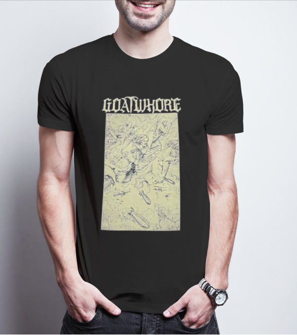Goatwhore Band Illustration With Mythical Figures And Creatures T-Shirt