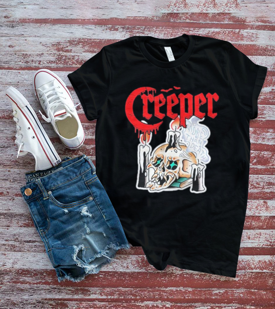 Creeper Skull Candle More Than Death Friday 13th T-Shirt