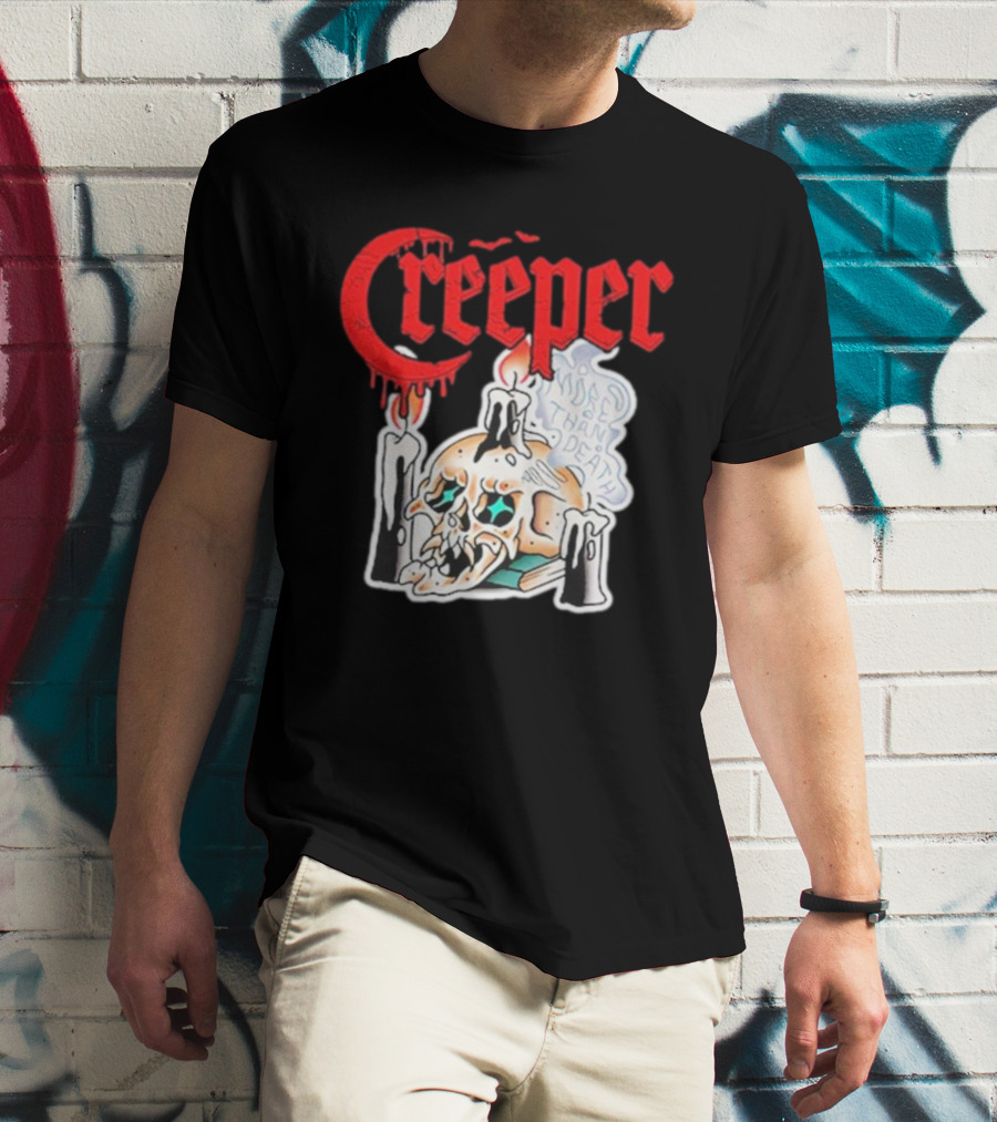 Creeper Skull Candle More Than Death Friday 13th T-Shirt