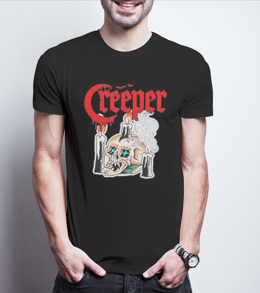 Creeper Skull Candle More Than Death Friday 13th T-Shirt
