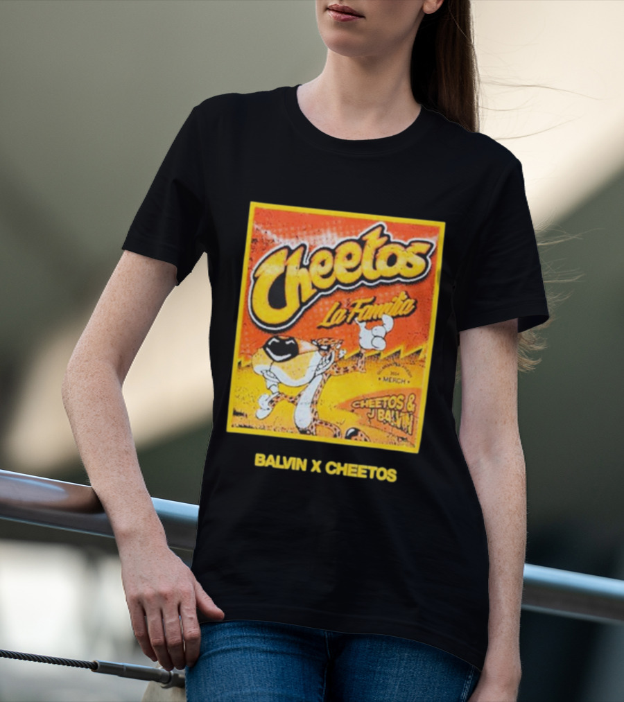 Cheetos La Familia Merch Balvin X Cheetos Collaboration T-Shirt