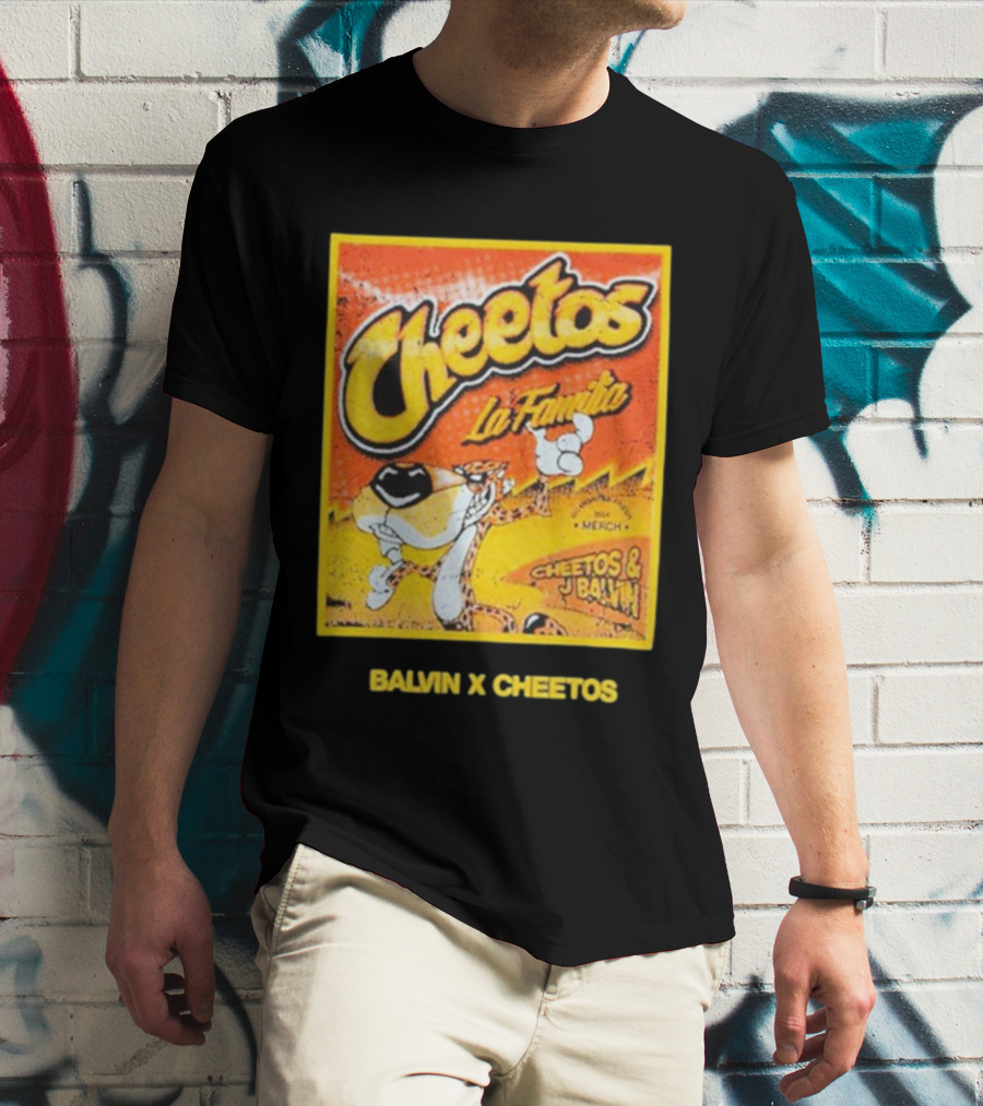 Cheetos La Familia Merch Balvin X Cheetos Collaboration T-Shirt