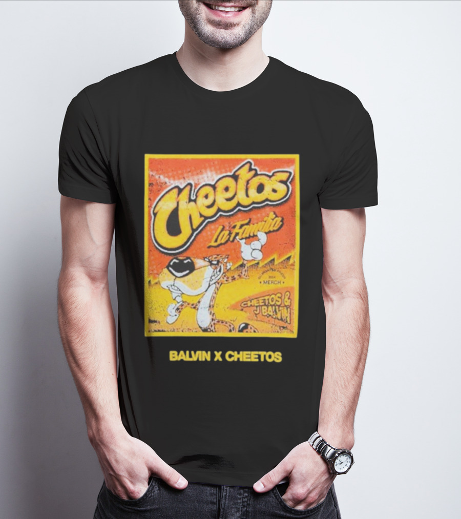 Cheetos La Familia Merch Balvin X Cheetos Collaboration T-Shirt