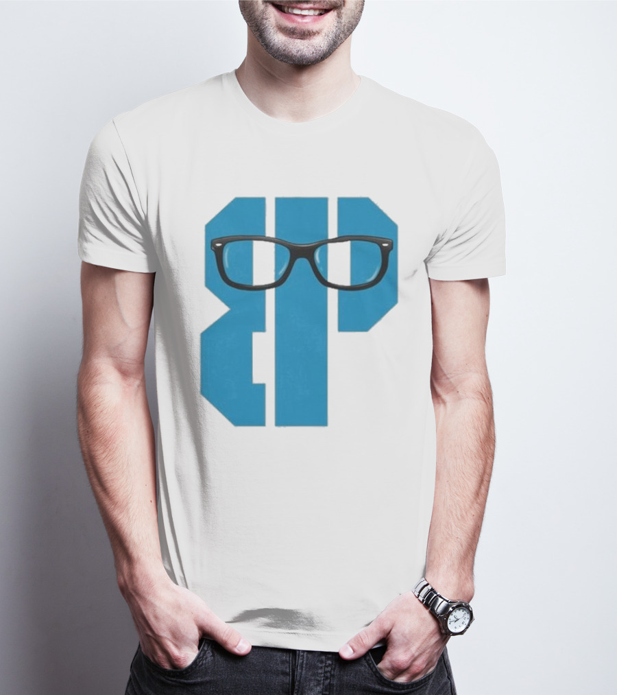 Projects X Weezer Framed Blue Block With Glasses T-Shirt