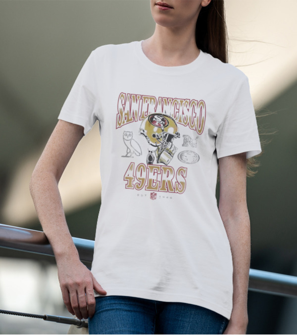 San Francisco 49ers OVO Owl NFL Helmet Est 1946 T-Shirt