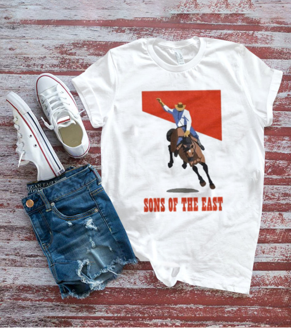 Sons Of The East Cowboy Riding Bucking Horse T-Shirt