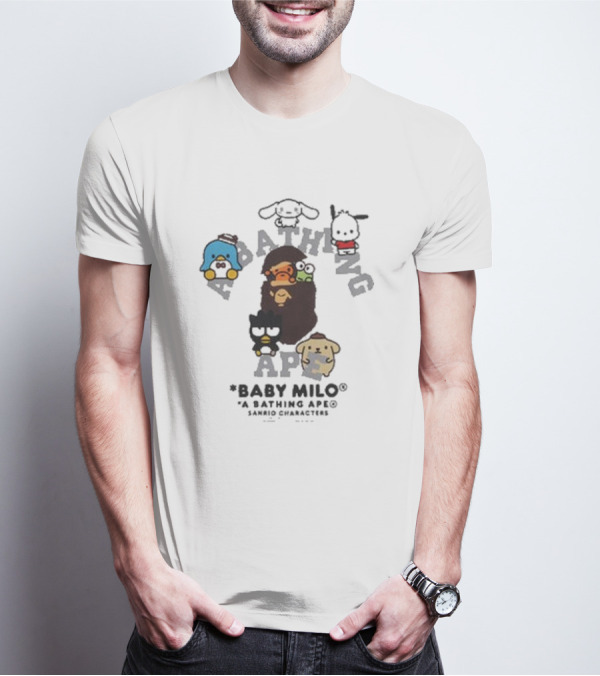 Baby Milo A Bathing Ape With Sanrio Characters Collaboration T-Shirt