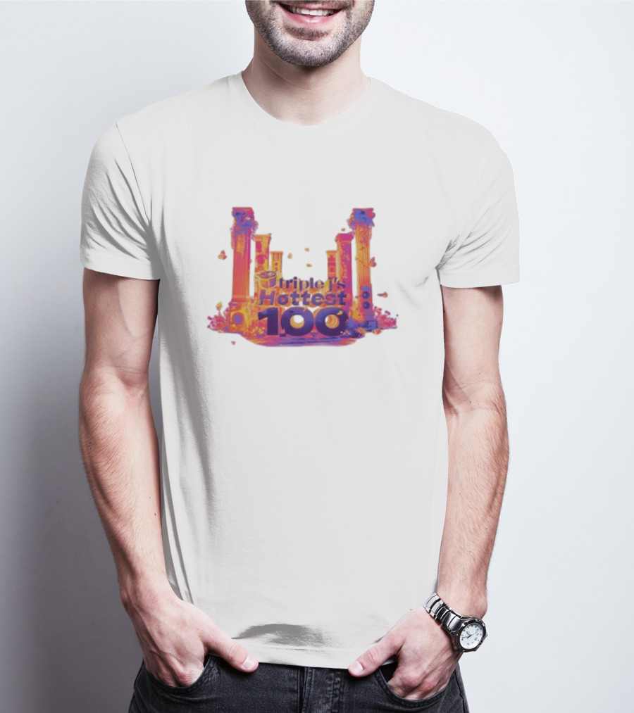 Triple J's Hottest 100 Vibrant Pillars T-Shirt