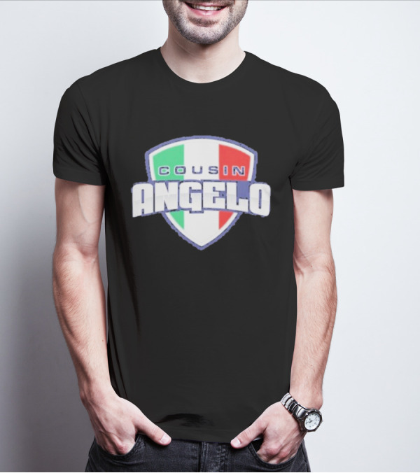 Cousin Angelo Italian Shield Tricolor T-Shirt