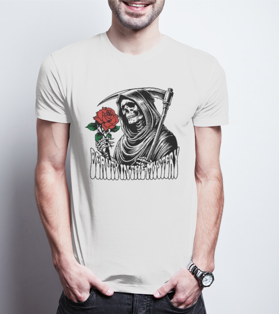 XPLR Beauty In The Mystery Grim Reaper Rose T-Shirt