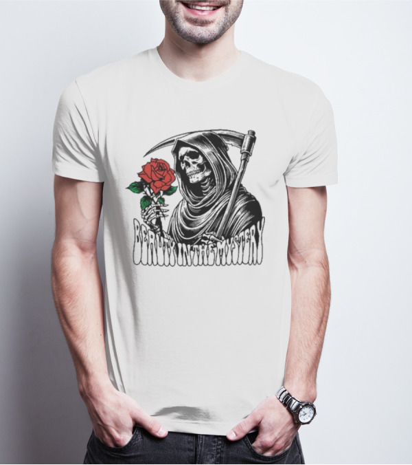 XPLR Beauty In The Mystery Grim Reaper Rose T-Shirt