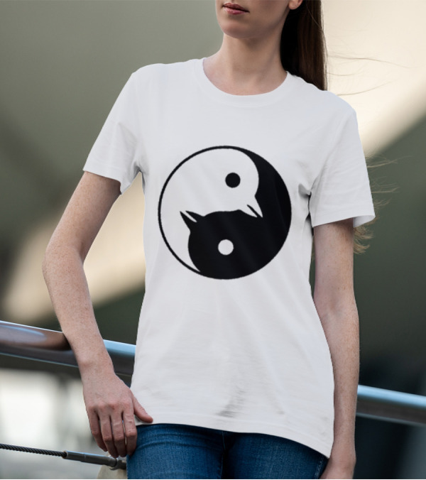 Yin Yang Penguins Pinguini Tattici Nucleari T-Shirt