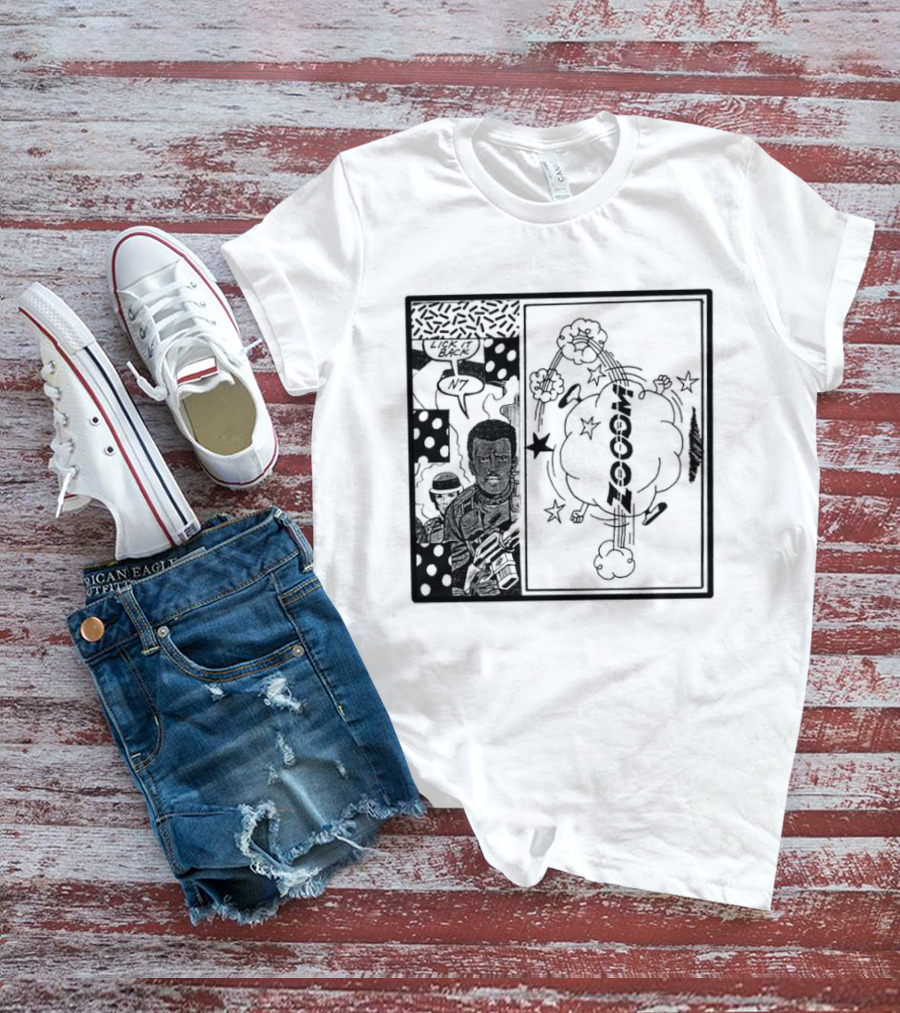 Zooom N7 Lick It Back Comic Art Panel T-Shirt