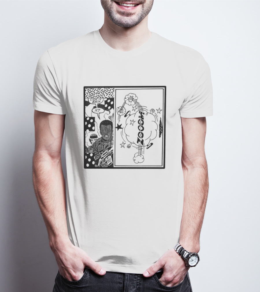 Zooom N7 Lick It Back Comic Art Panel T-Shirt