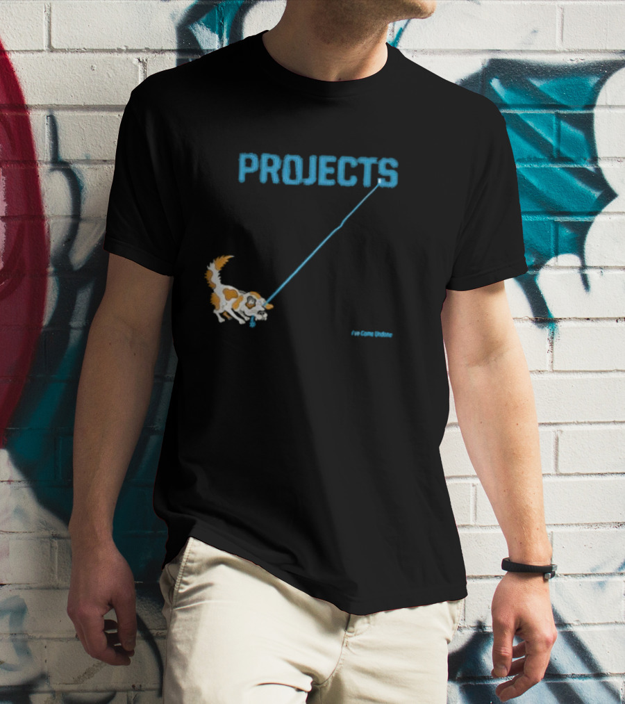 Projects I've Come Undone Weezer Dog T-Shirt