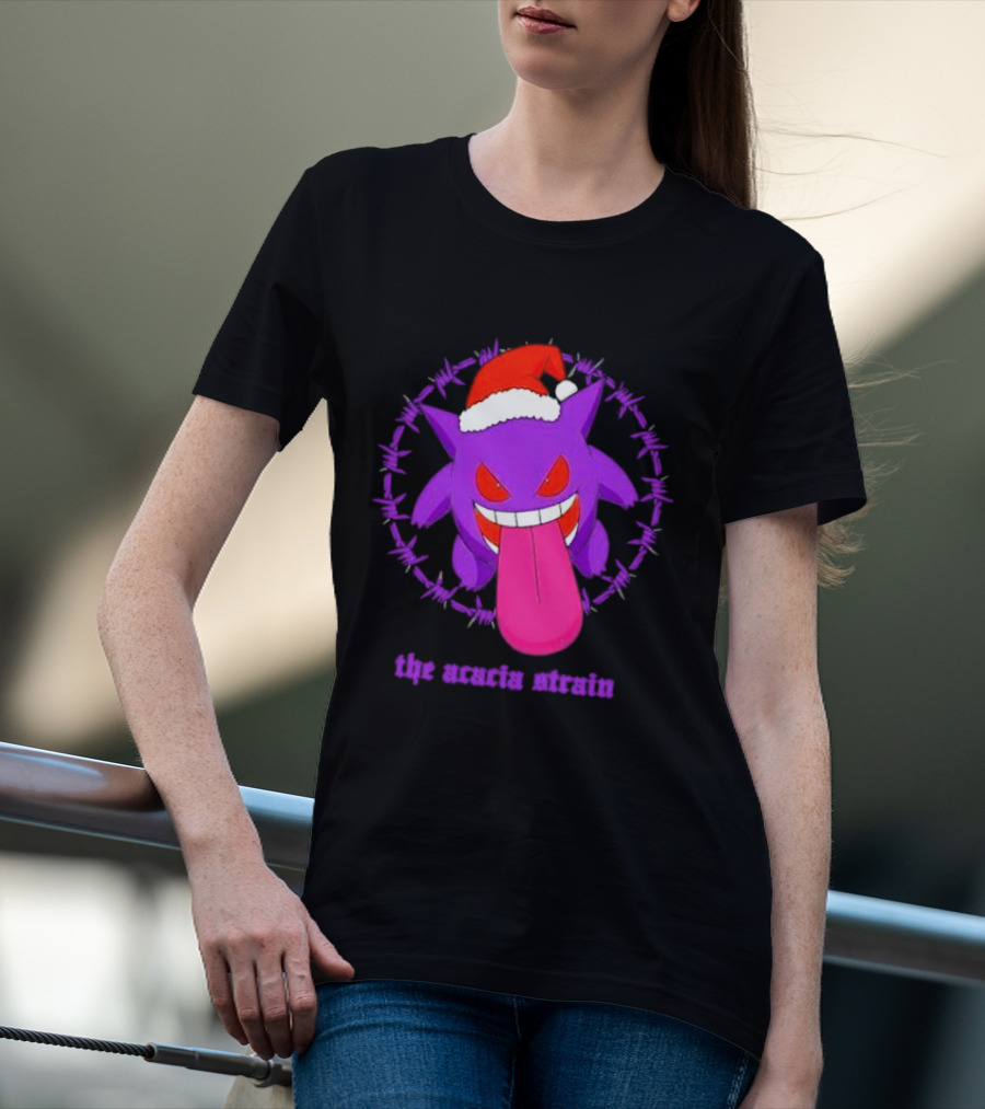 The Acacia Strain Gengar Santa Barbed Circle T-Shirt