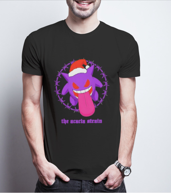 The Acacia Strain Gengar Santa Barbed Circle T-Shirt