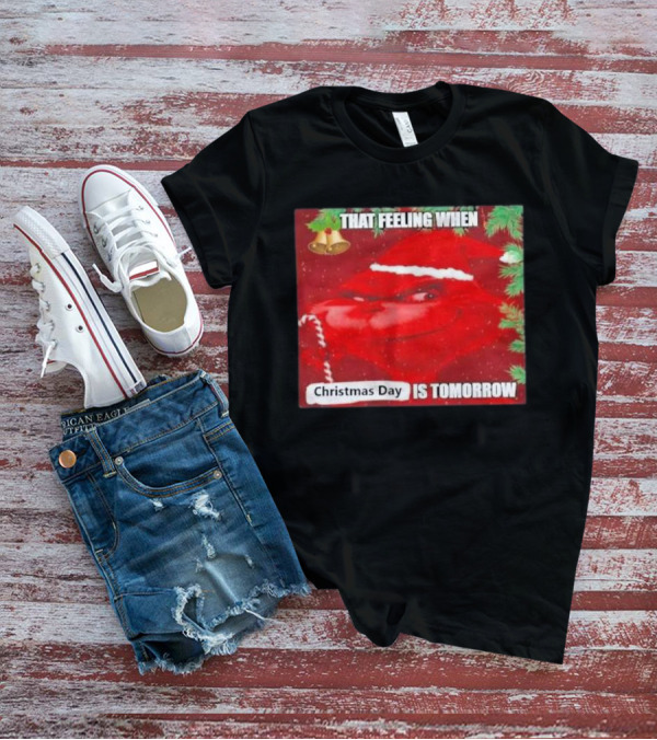 That Feeling When Christmas Day Is Tomorrow Santa Grinch T-Shirt