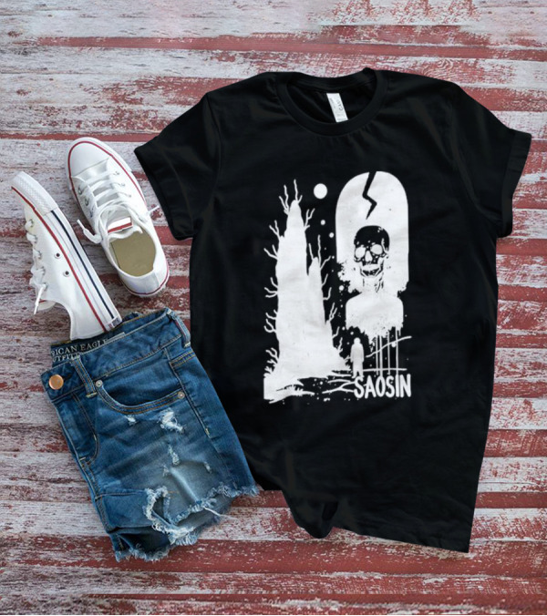 Saosin Over Skeleton Skull And Tree T-Shirt