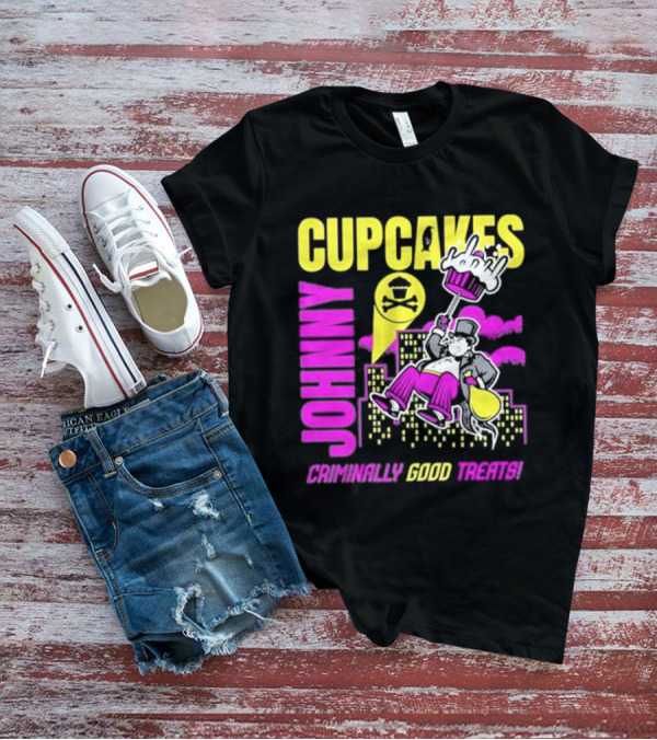 Johnny Cupcakes Criminally Good Treats Top Hat Cupcake City Adventure T-Shirt