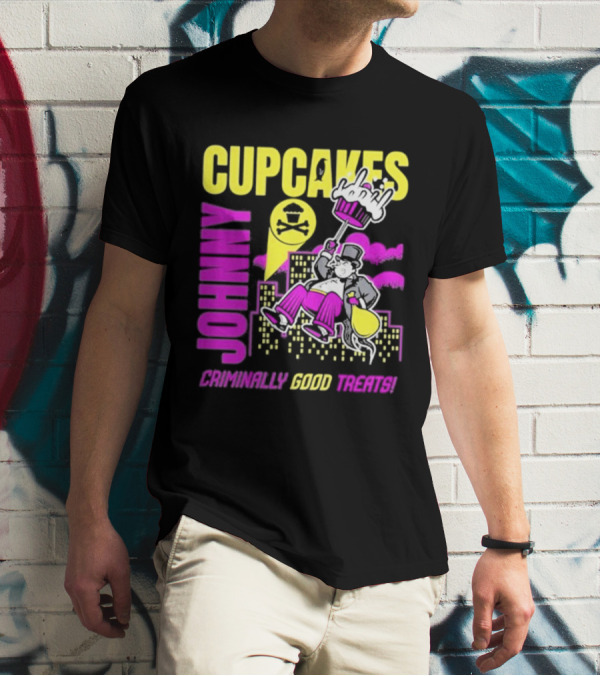 Johnny Cupcakes Criminally Good Treats Top Hat Cupcake City Adventure T-Shirt