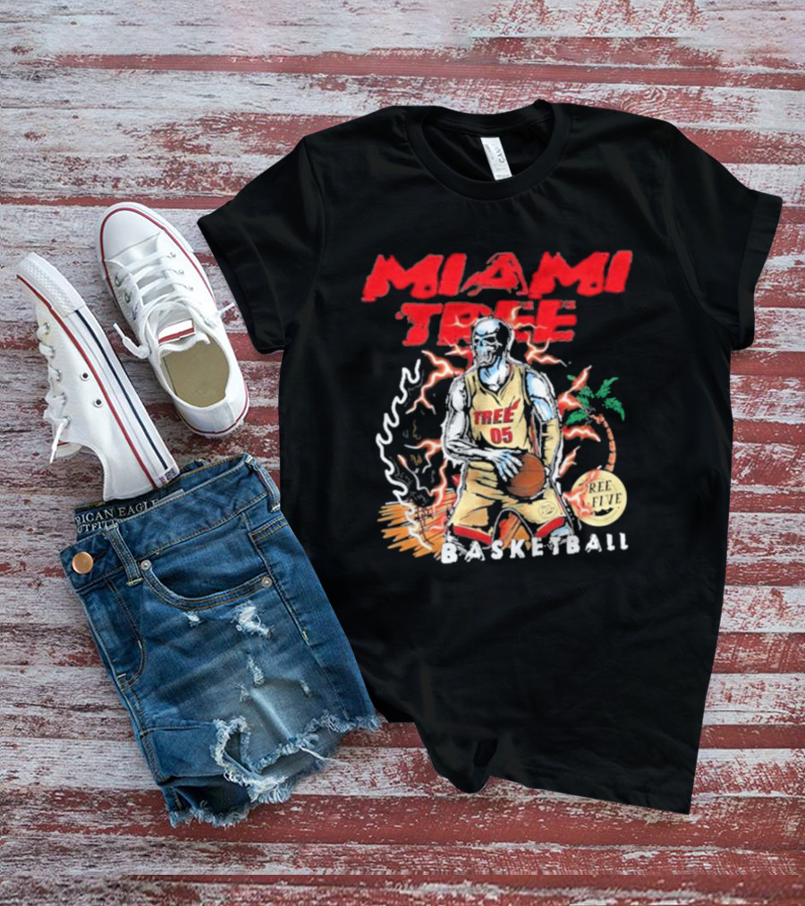 MIAMI TREE TREE 05 REE FIVE BASKETBALL T-Shirt