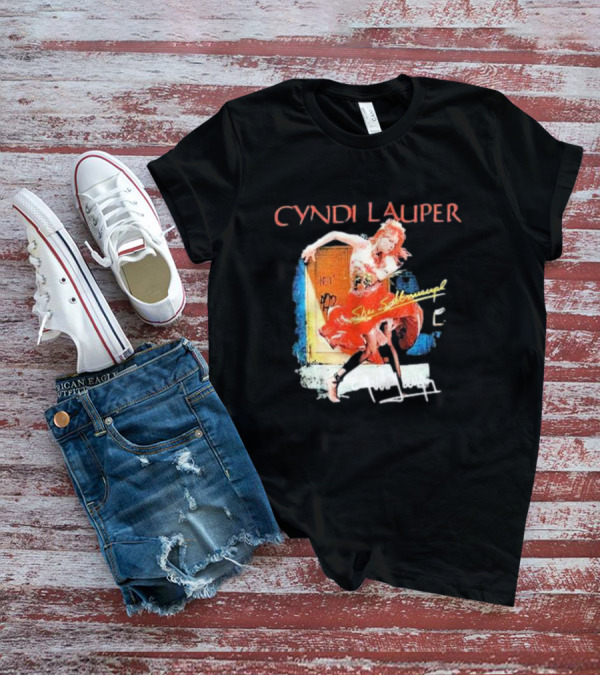 Cyndi Lauper She's So Unusual Retro Album T-Shirt