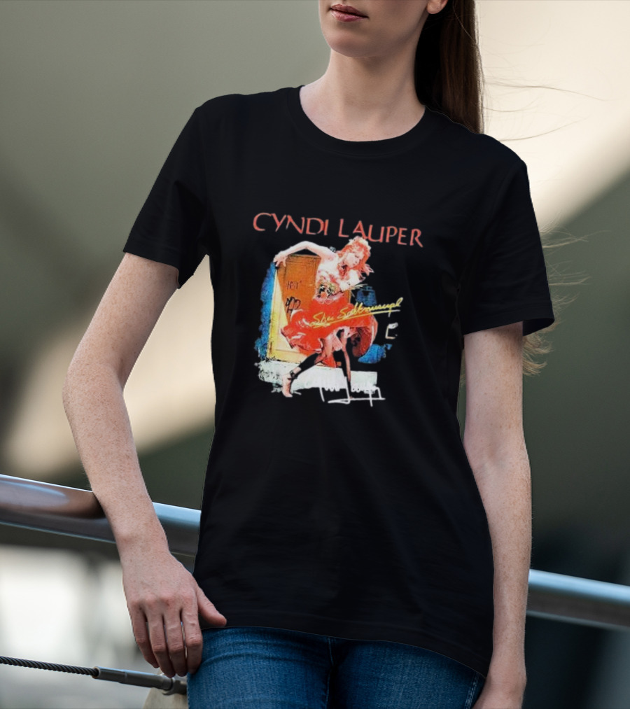 Cyndi Lauper She's So Unusual Retro Album T-Shirt