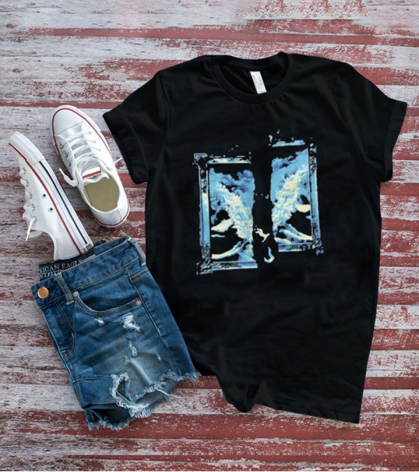 Split Album Landmvrks Blue Ocean Wave Framed Window T-Shirt