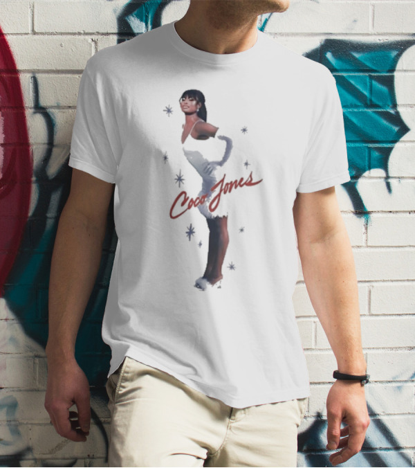 Coco Jones Holiday Coco By The Fireplace Festive Sparkle Glam T-Shirt