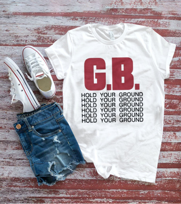 Gorilla Biscuits G.B. Hold Your Ground Hold Your Ground Repeated Text T-Shirt