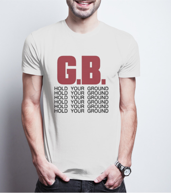 Gorilla Biscuits G.B. Hold Your Ground Hold Your Ground Repeated Text T-Shirt