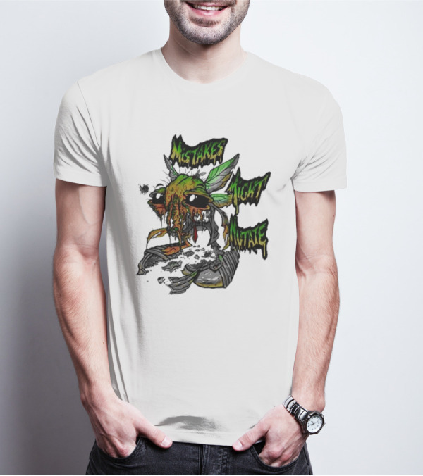 Mistakes Might Mutate Bug-Decay Creature With Green Wings And Dripping Eyes T-Shirt