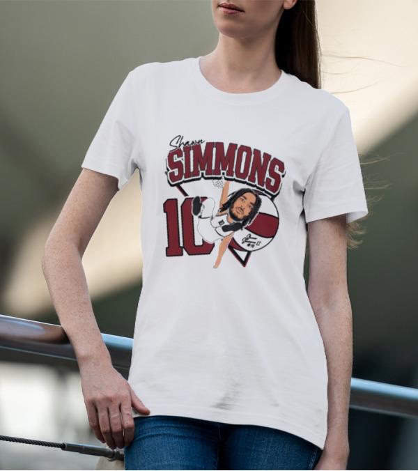 Shawn Simmons Dunking Basketball Number 10 St Joe’s Forward T-Shirt