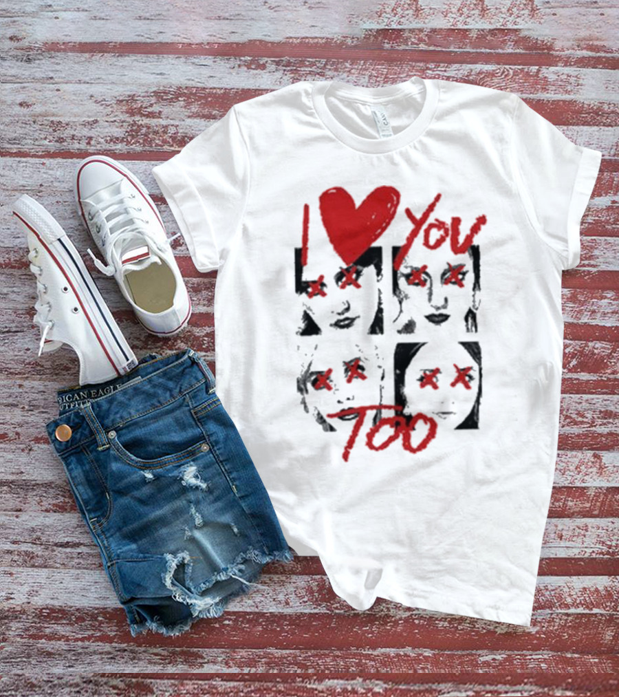 Teen Jesus And The Jean Teasers I Love You Too Eyes Crossed T-Shirt