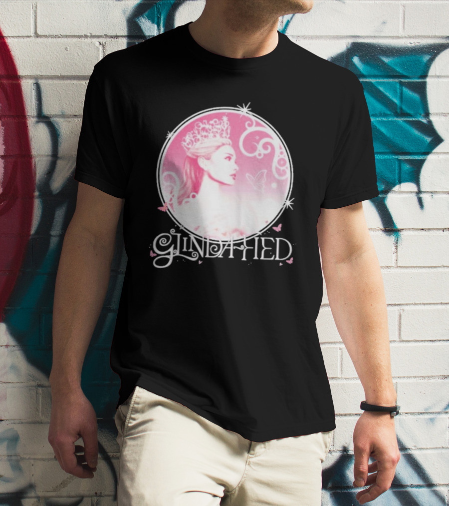 Glinda Fied Crowned Fairy Circle Butterflies T-Shirt