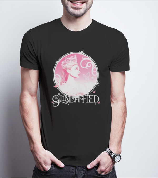 Glinda Fied Crowned Fairy Circle Butterflies T-Shirt