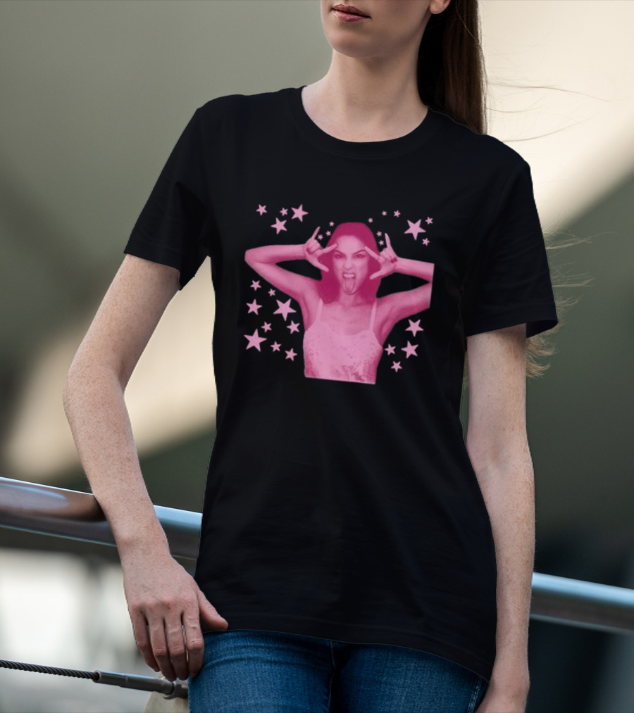 Olivia Rodrigo Spotify Wrapped Stars Pink Aesthetic T-Shirt