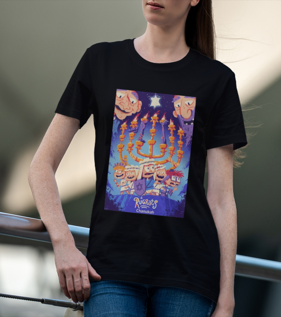Mondo Debuts A Rugrats Chanukah With Menorah Adventure T-Shirt
