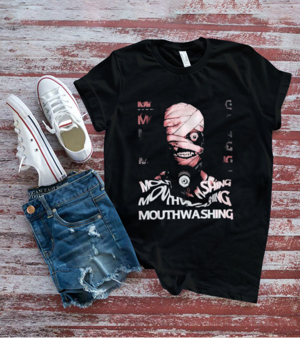 Mouthwashing Horror Game Glitch Masked Figure T-Shirt