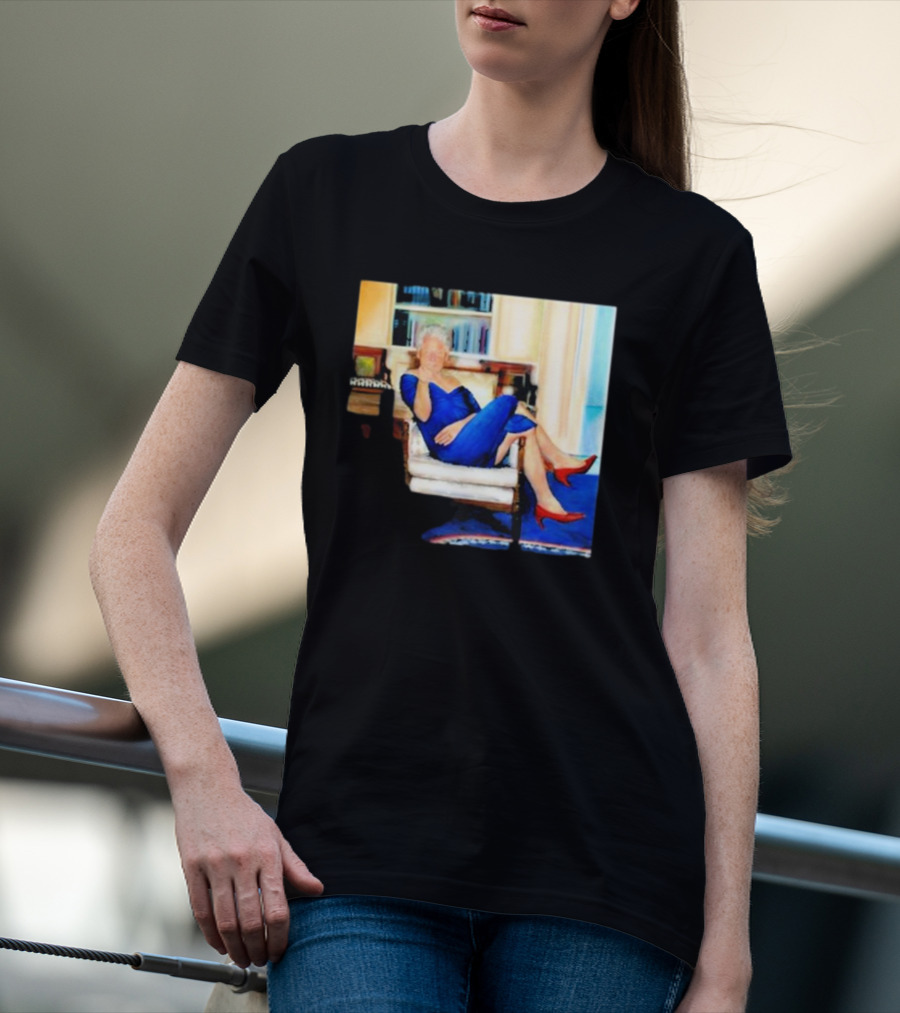 Parsing Bill Clinton Blue Dress Jeffrey Epstein Home T-Shirt