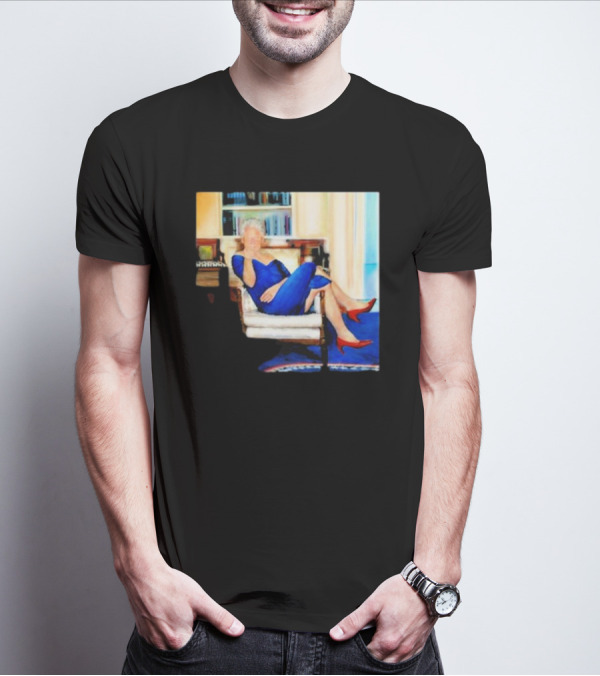 Parsing Bill Clinton Blue Dress Jeffrey Epstein Home T-Shirt