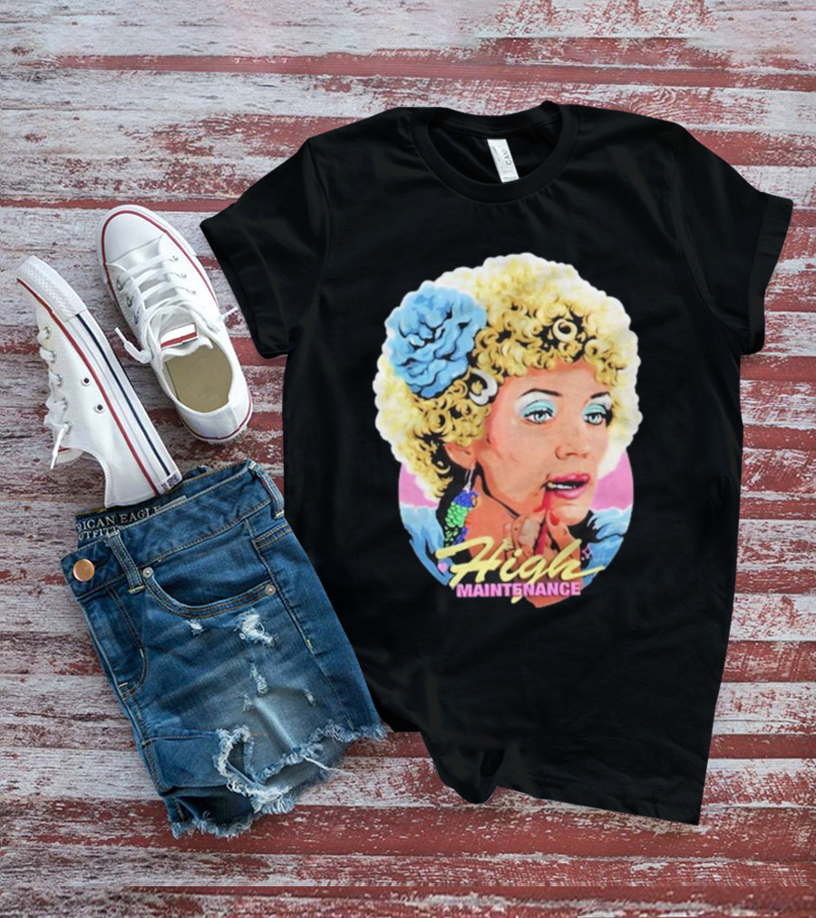 Kath Day-Knight Applying Lipstick High Maintenance T-Shirt