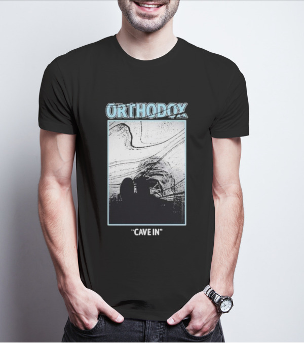 Orthodox Cave In Monochrome Abstract T-Shirt