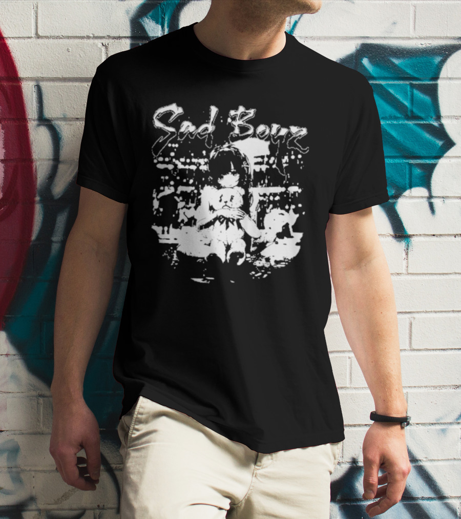 Sad Boyz Sad Bear Girl Cityscape T-Shirt