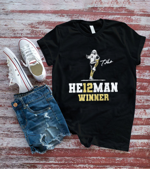 HE12MAN Winner Travis Hunter Signature Football T-Shirt